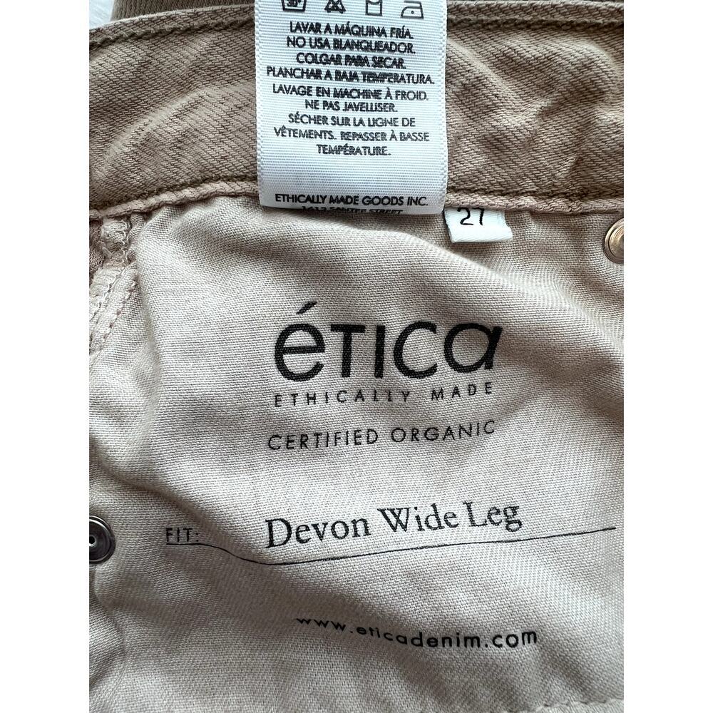 Chic Etica Devon Wide Leg Organic Cotton Pants Size 27 - Picture 6 of 8
